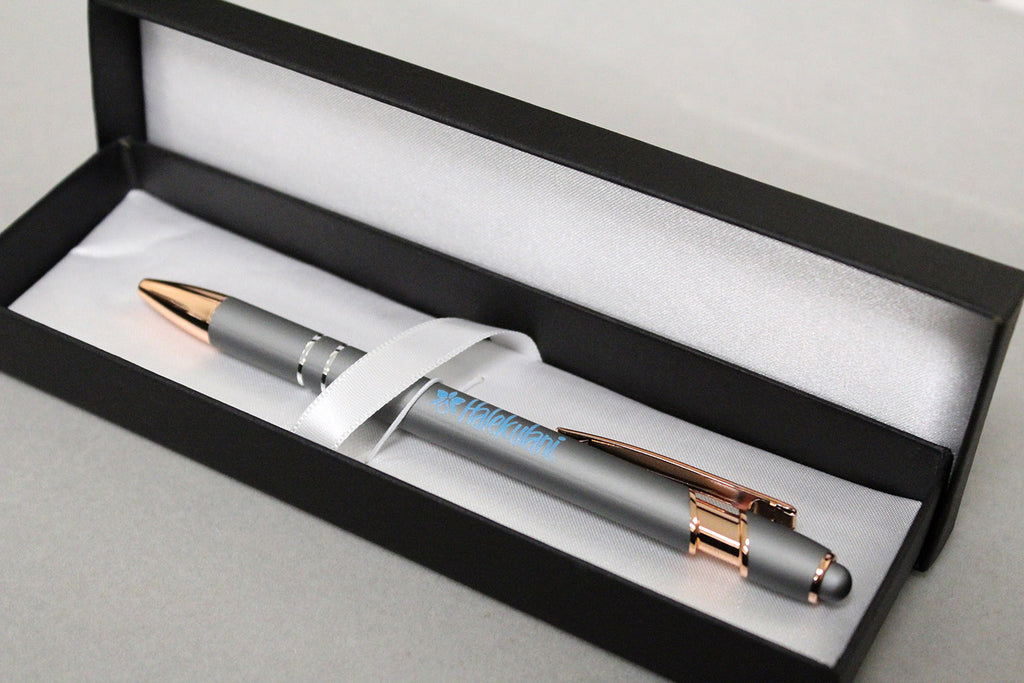 Halekulani Logo Ball Point Pen Grey