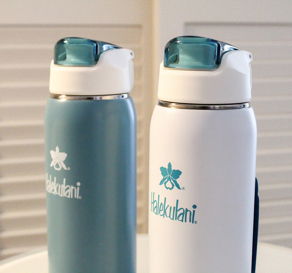 Flask Thermos Snap Top Water Bottle – Halekulani